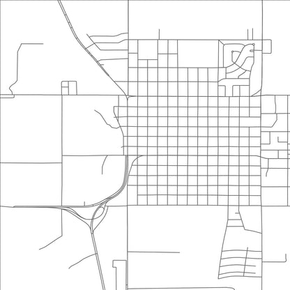 ROAD MAP OF TULIA, TEXAS BY MAPBAKES