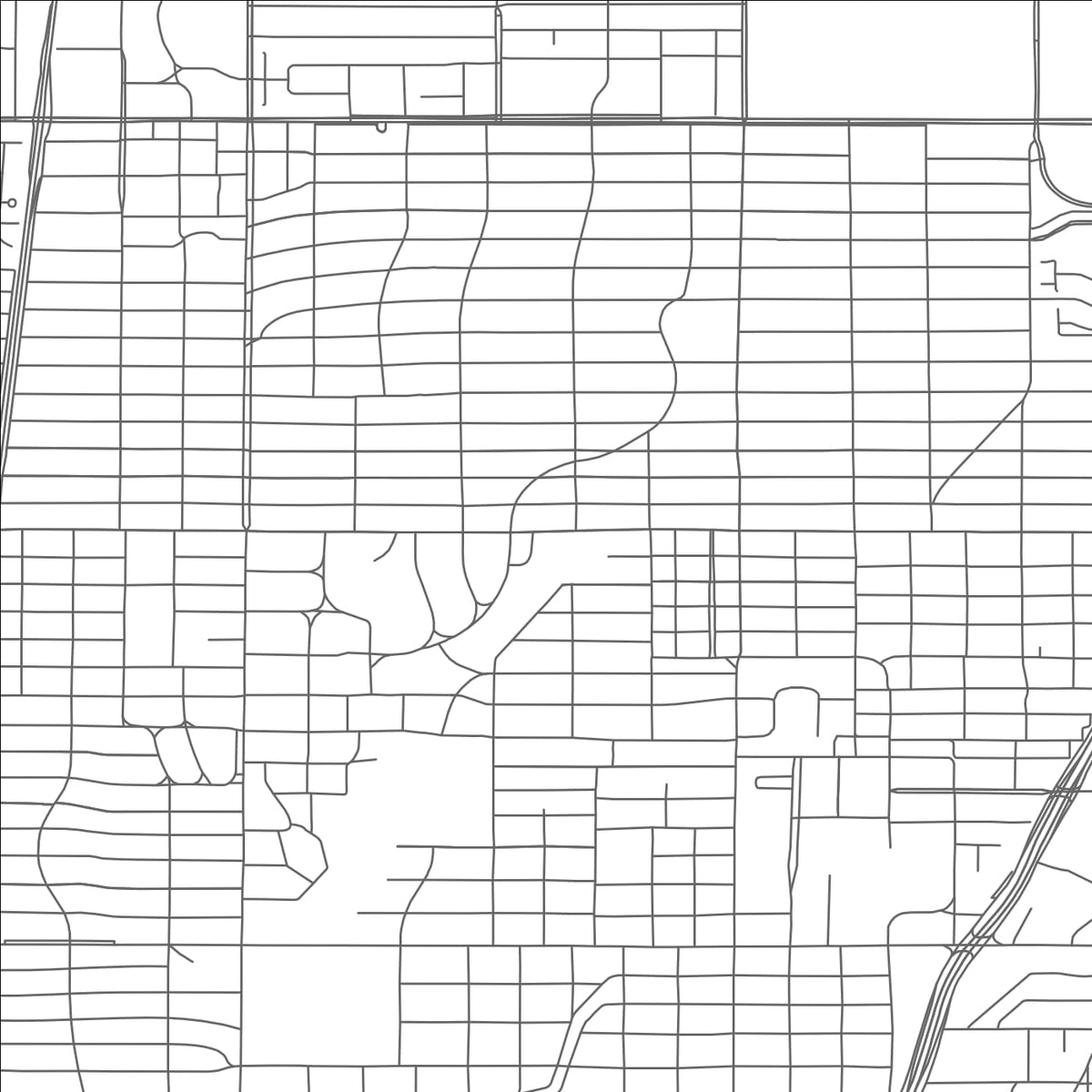 ROAD MAP OF UNIVERSITY PARK, TEXAS BY MAPBAKES