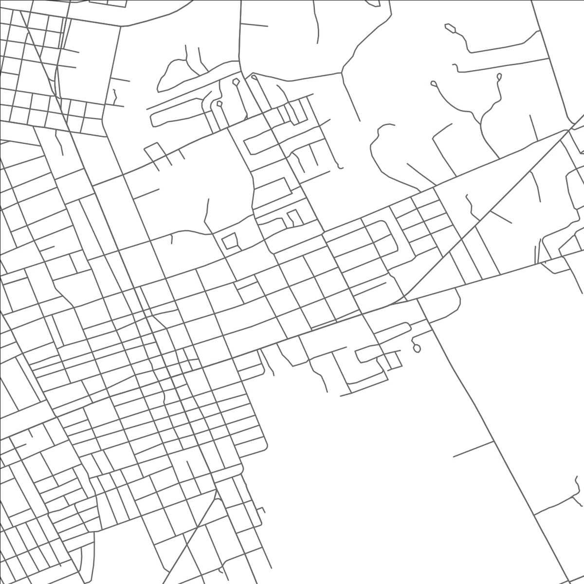 ROAD MAP OF UVALDE, TEXAS BY MAPBAKES