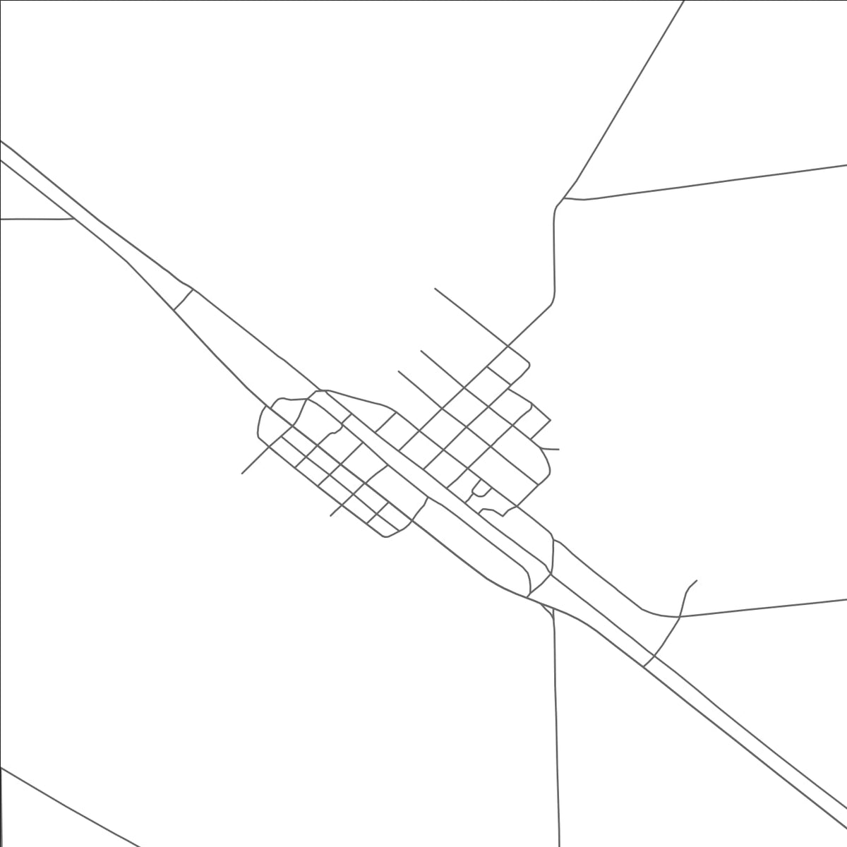 ROAD MAP OF VALENTINE, TEXAS BY MAPBAKES