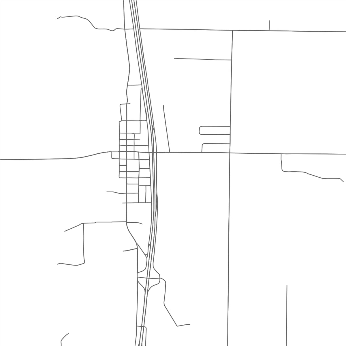 ROAD MAP OF VALLEY VIEW, TEXAS BY MAPBAKES
