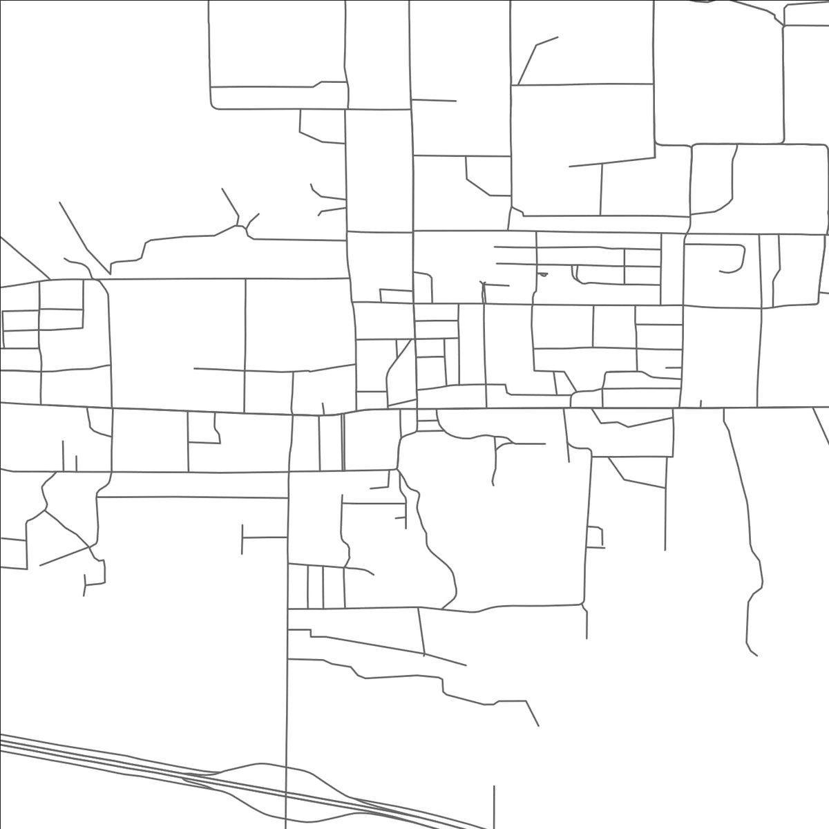 ROAD MAP OF VAN, TEXAS BY MAPBAKES