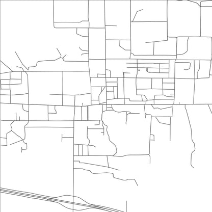 ROAD MAP OF VAN, TEXAS BY MAPBAKES