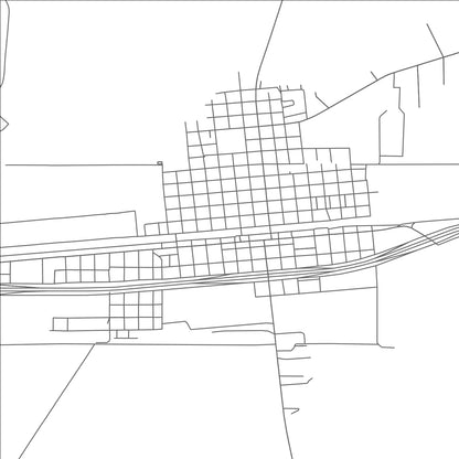 ROAD MAP OF VAN HORN, TEXAS BY MAPBAKES
