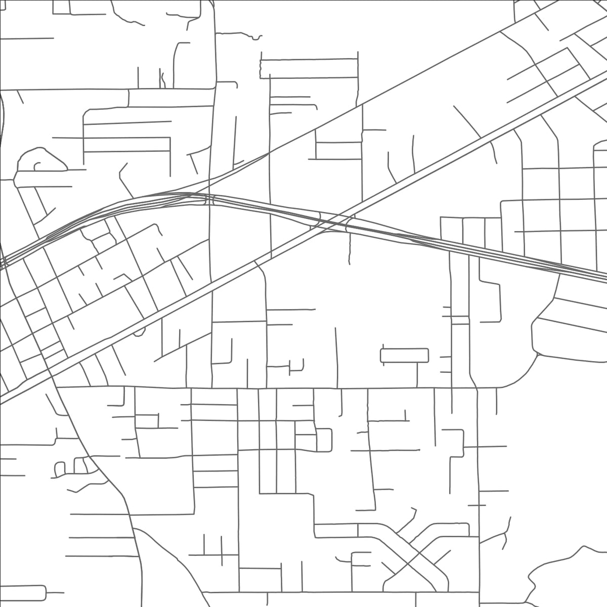 ROAD MAP OF VIDOR, TEXAS BY MAPBAKES