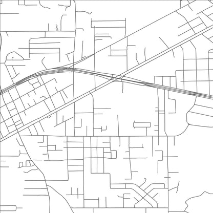 ROAD MAP OF VIDOR, TEXAS BY MAPBAKES