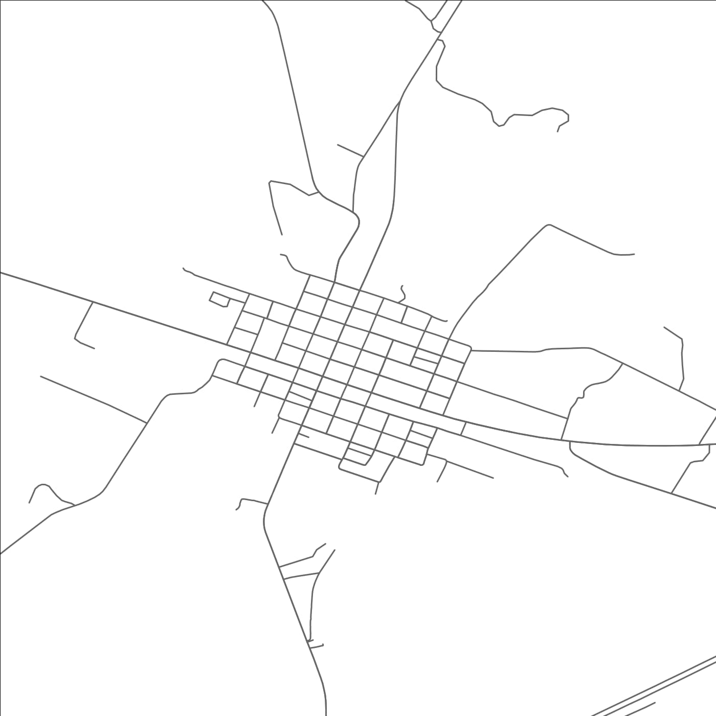 ROAD MAP OF WAELDER, TEXAS BY MAPBAKES