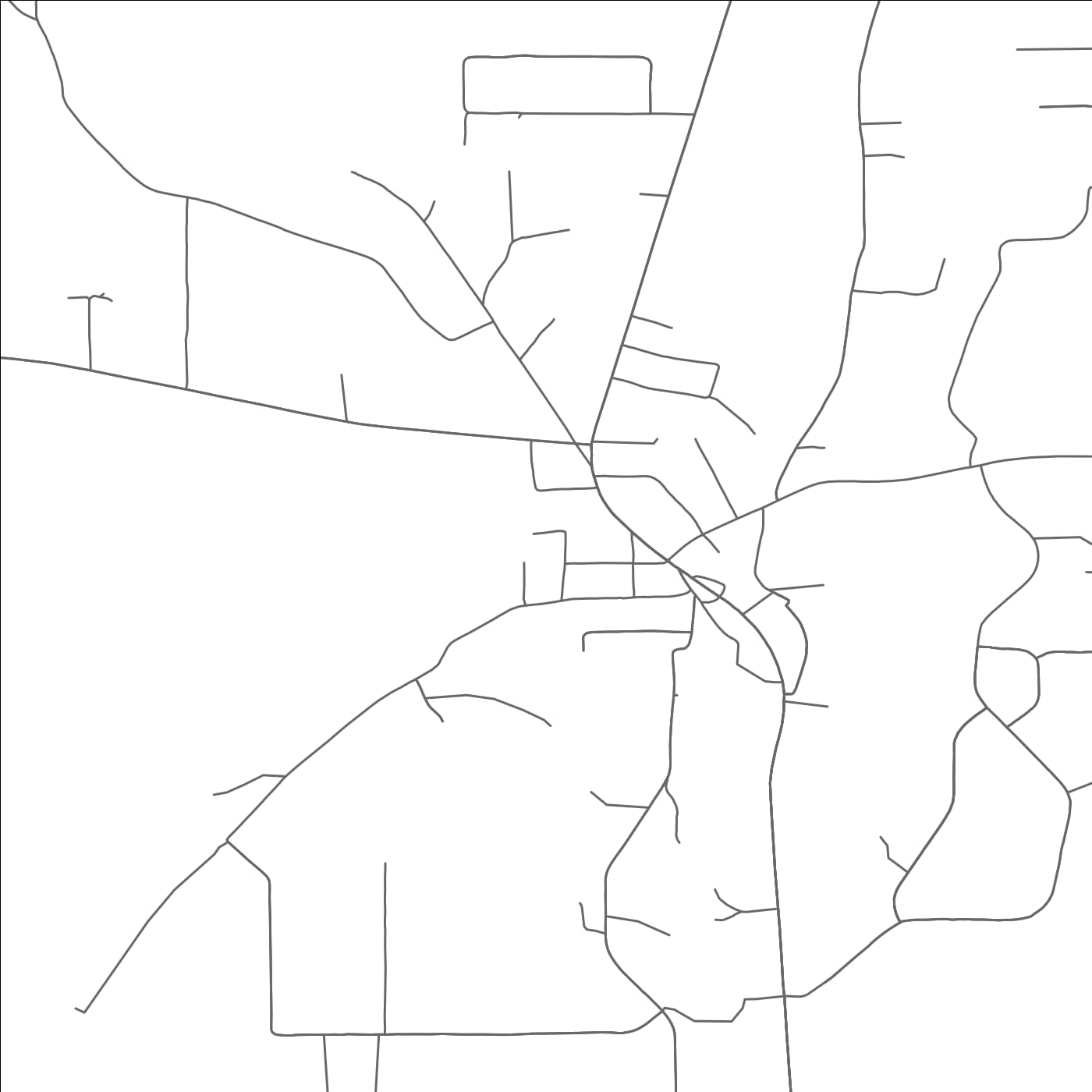 ROAD MAP OF WARREN, TEXAS BY MAPBAKES