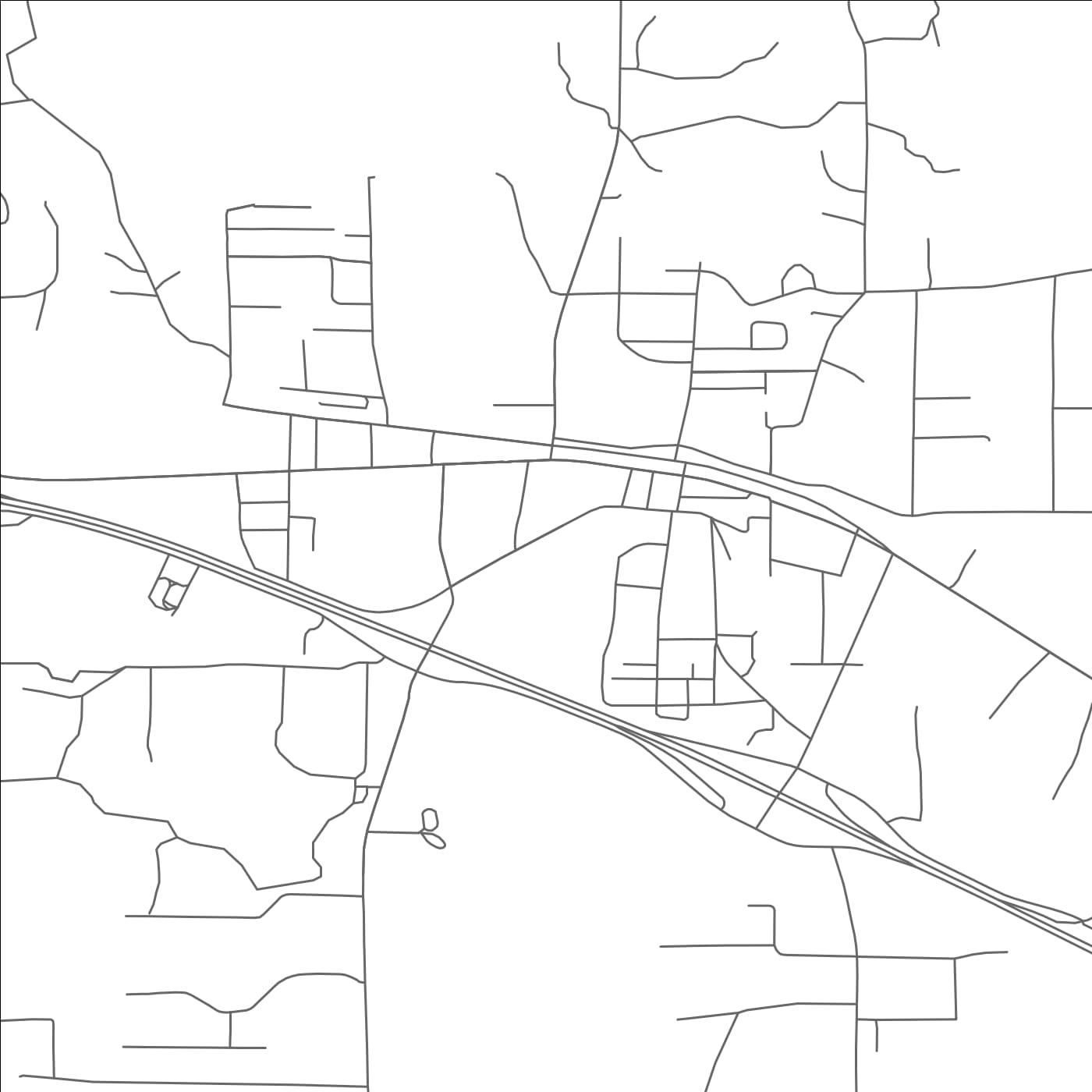 ROAD MAP OF WASKOM, TEXAS BY MAPBAKES