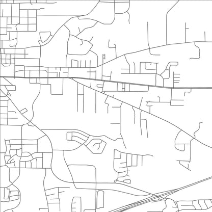 ROAD MAP OF WEATHERFORD, TEXAS BY MAPBAKES