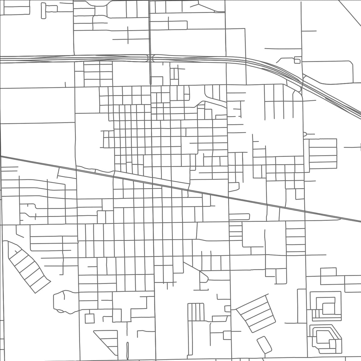 ROAD MAP OF WESLACO, TEXAS BY MAPBAKES