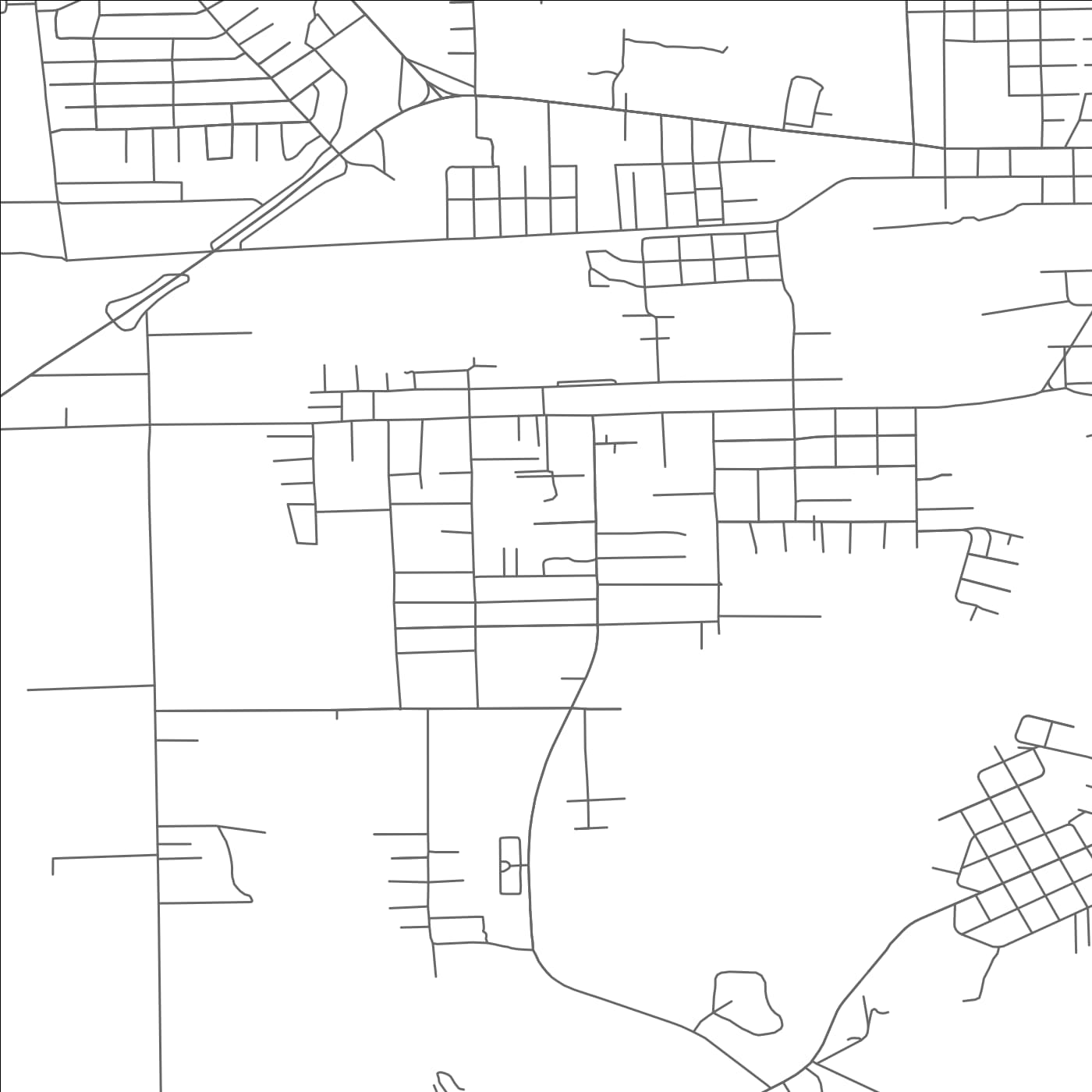 ROAD MAP OF WEST ORANGE, TEXAS BY MAPBAKES