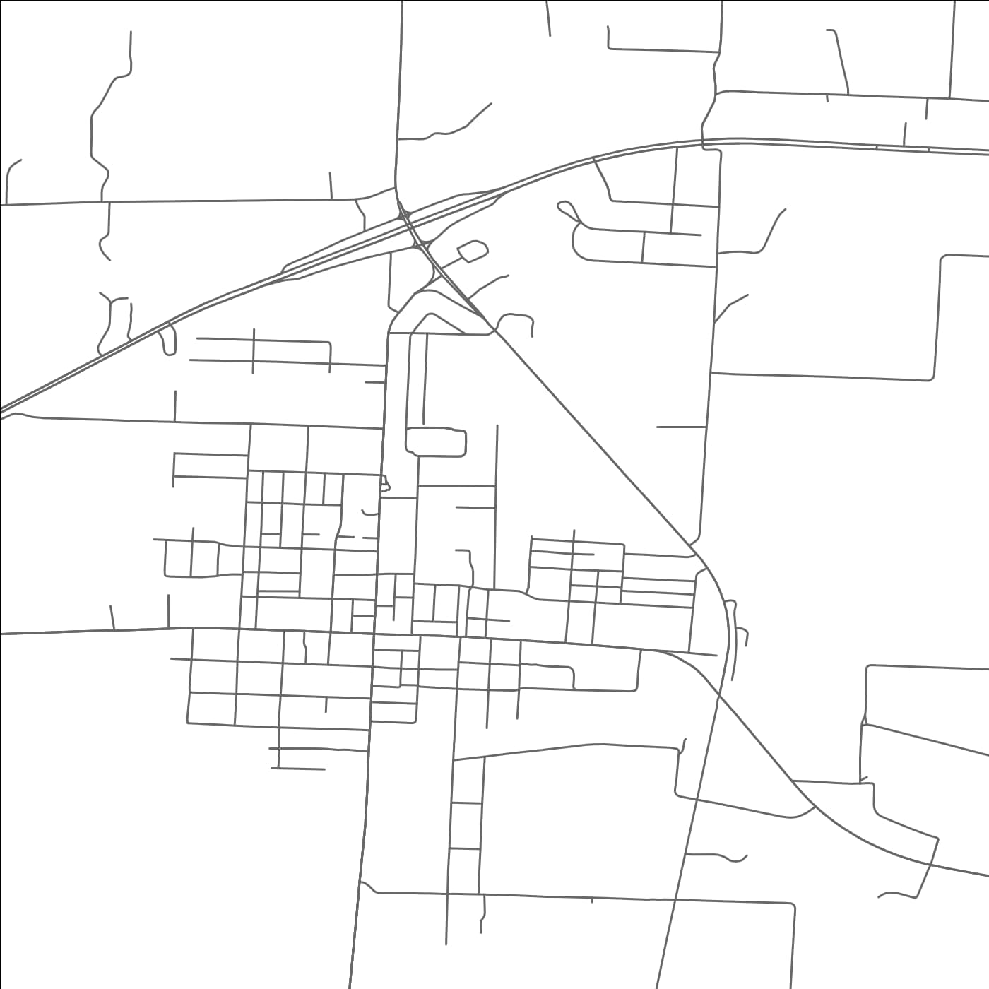 ROAD MAP OF WHITESBORO, TEXAS BY MAPBAKES