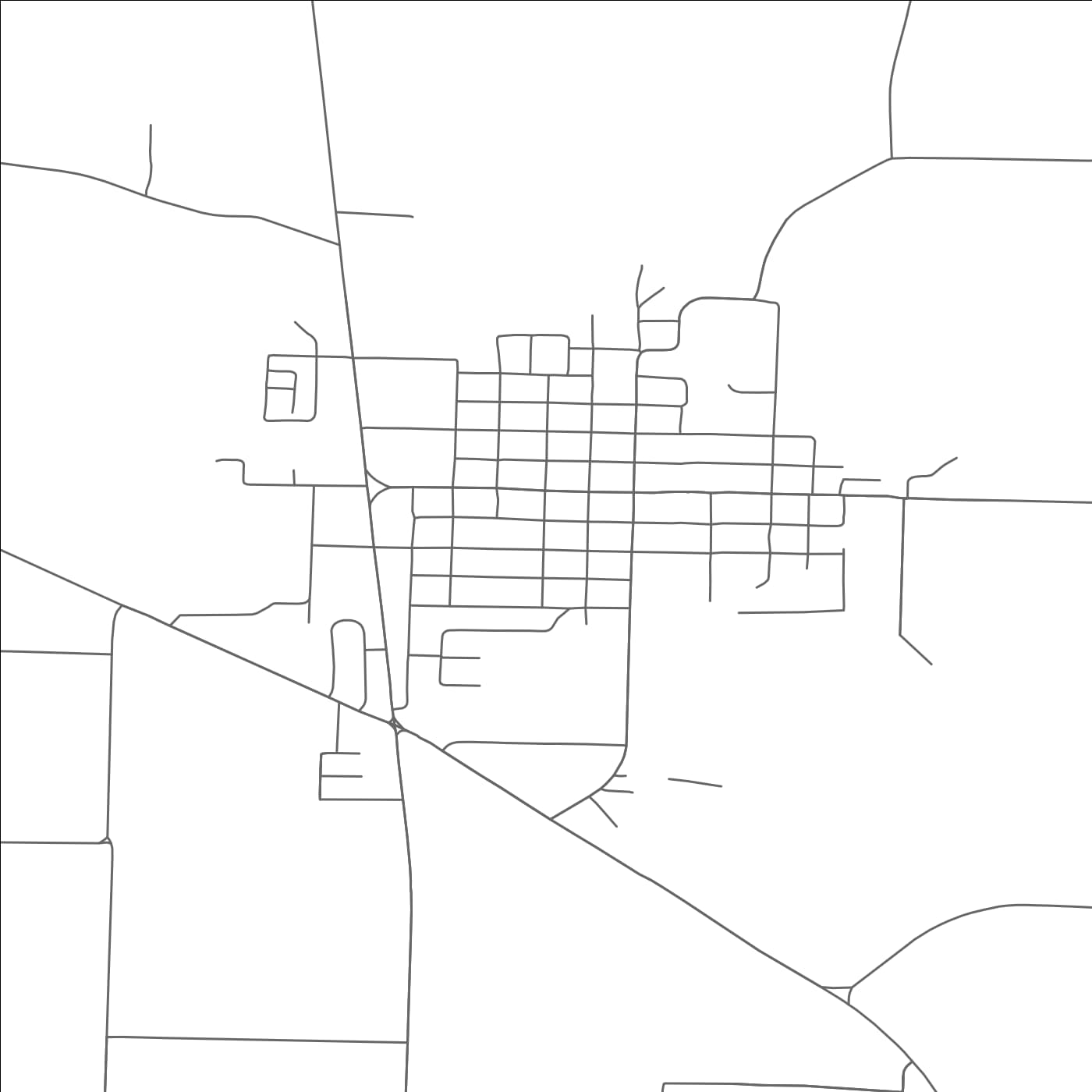 ROAD MAP OF WHITEWRIGHT, TEXAS BY MAPBAKES