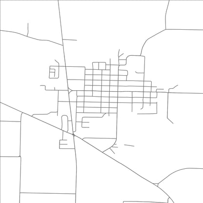 ROAD MAP OF WHITEWRIGHT, TEXAS BY MAPBAKES