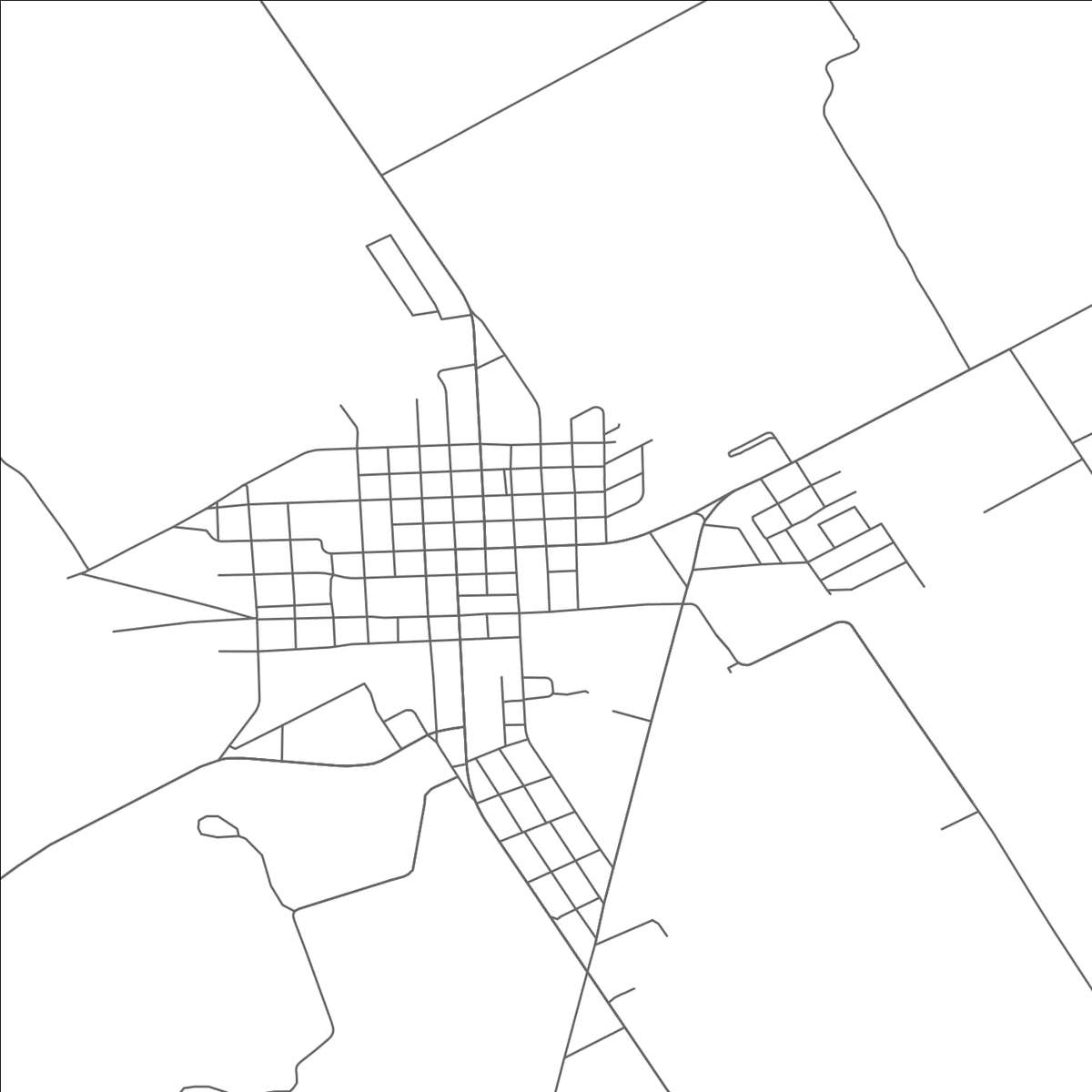 ROAD MAP OF WHITNEY, TEXAS BY MAPBAKES
