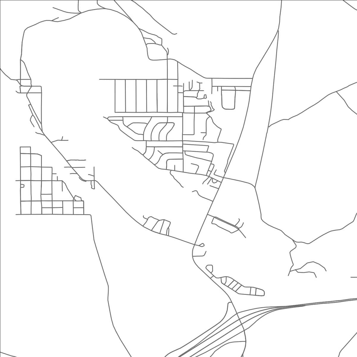 ROAD MAP OF BEAVER DAM, ARIZONA BY MAPBAKES
