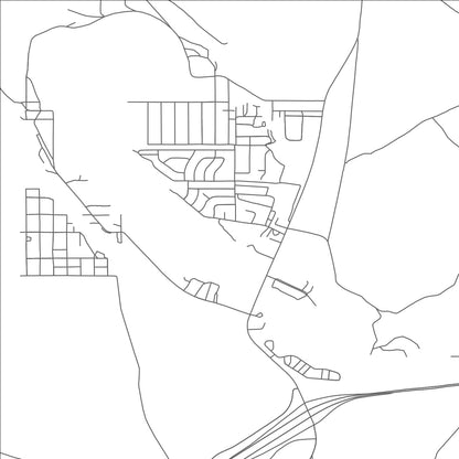 ROAD MAP OF BEAVER DAM, ARIZONA BY MAPBAKES
