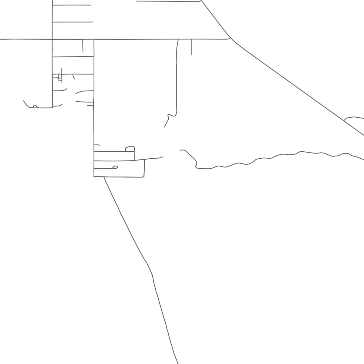 ROAD MAP OF BOUSE, ARIZONA BY MAPBAKES