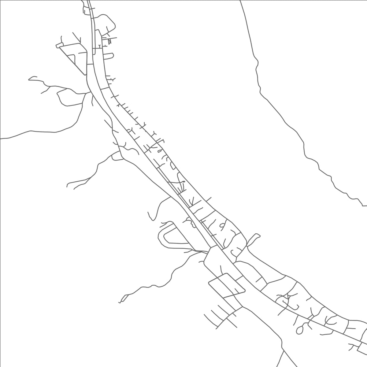ROAD MAP OF BYLAS, ARIZONA BY MAPBAKES