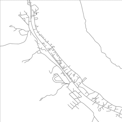 ROAD MAP OF BYLAS, ARIZONA BY MAPBAKES