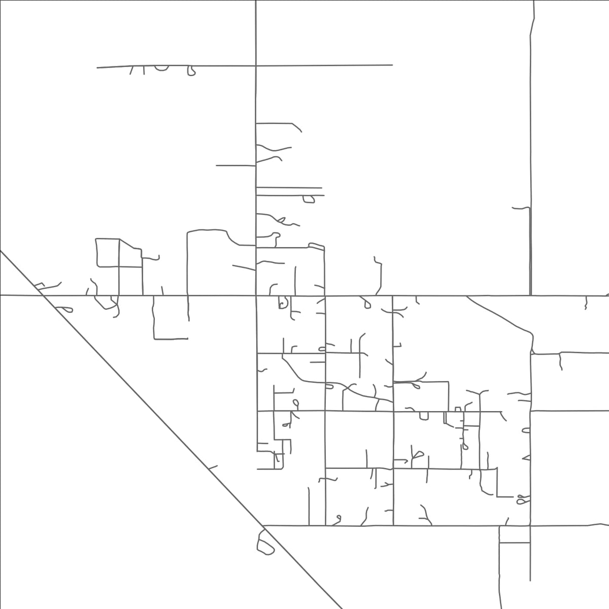 ROAD MAP OF CACTUS FOREST, ARIZONA BY MAPBAKES