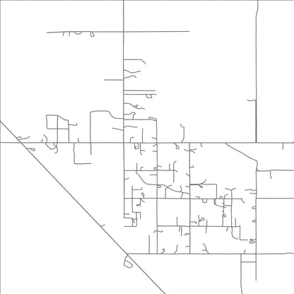 ROAD MAP OF CACTUS FOREST, ARIZONA BY MAPBAKES