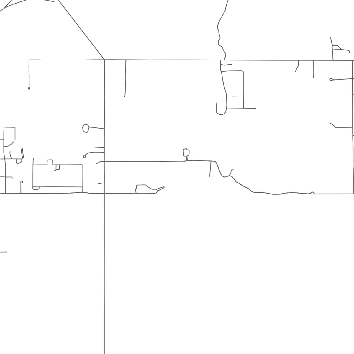 ROAD MAP OF CANE BEDS, ARIZONA BY MAPBAKES