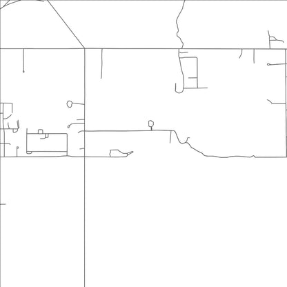 ROAD MAP OF CANE BEDS, ARIZONA BY MAPBAKES