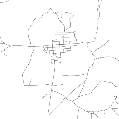 ROAD MAP OF CHLORIDE, ARIZONA BY MAPBAKES
