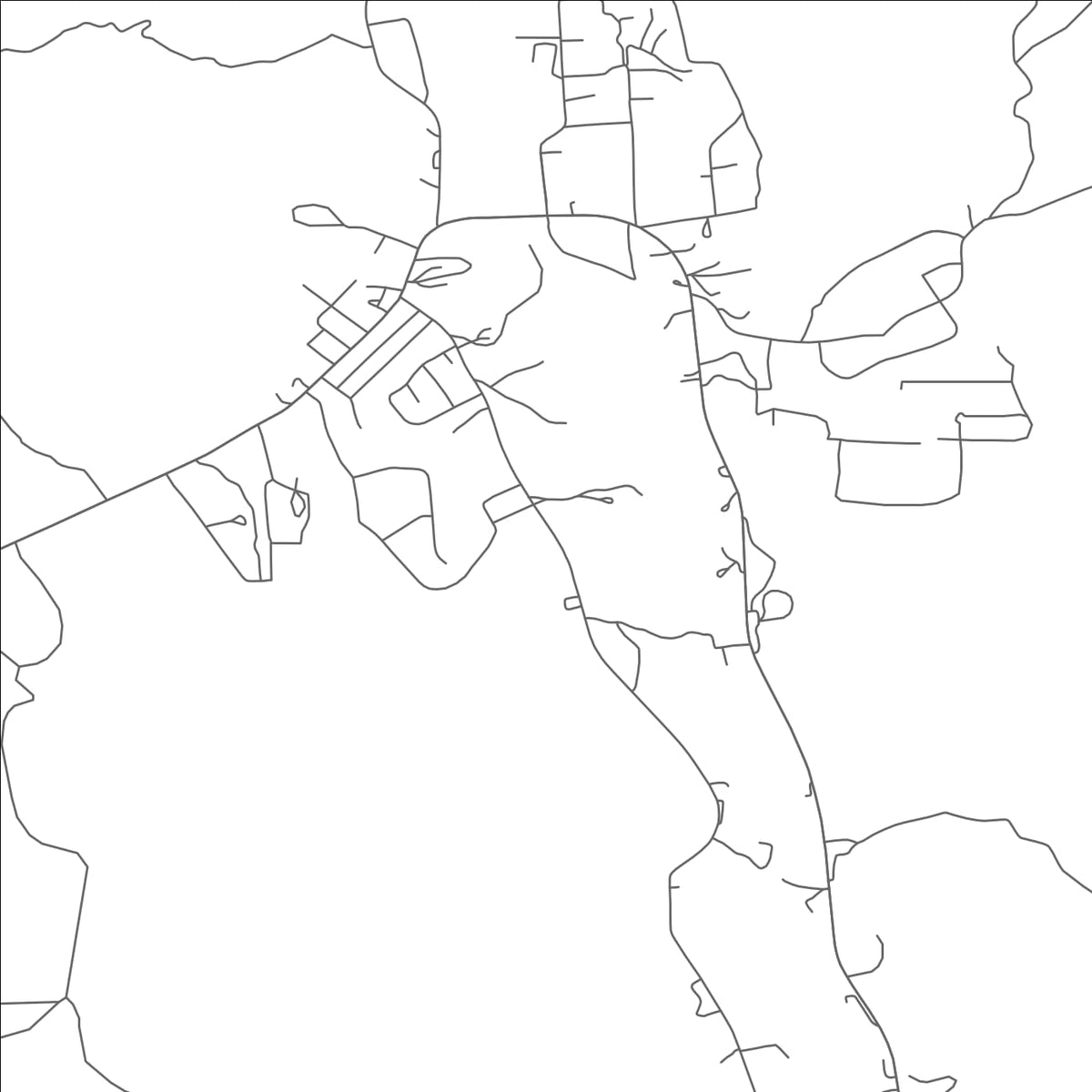 ROAD MAP OF CIBECUE, ARIZONA BY MAPBAKES