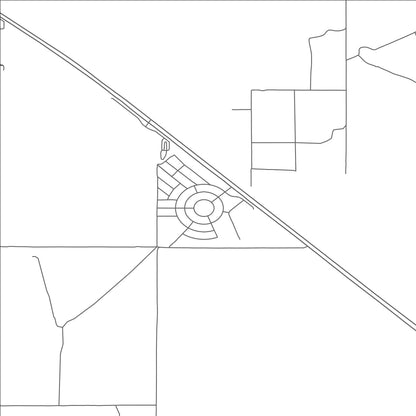 ROAD MAP OF CIRCLE CITY, ARIZONA BY MAPBAKES