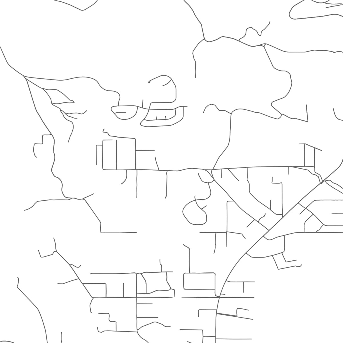 ROAD MAP OF CORNVILLE, ARIZONA BY MAPBAKES