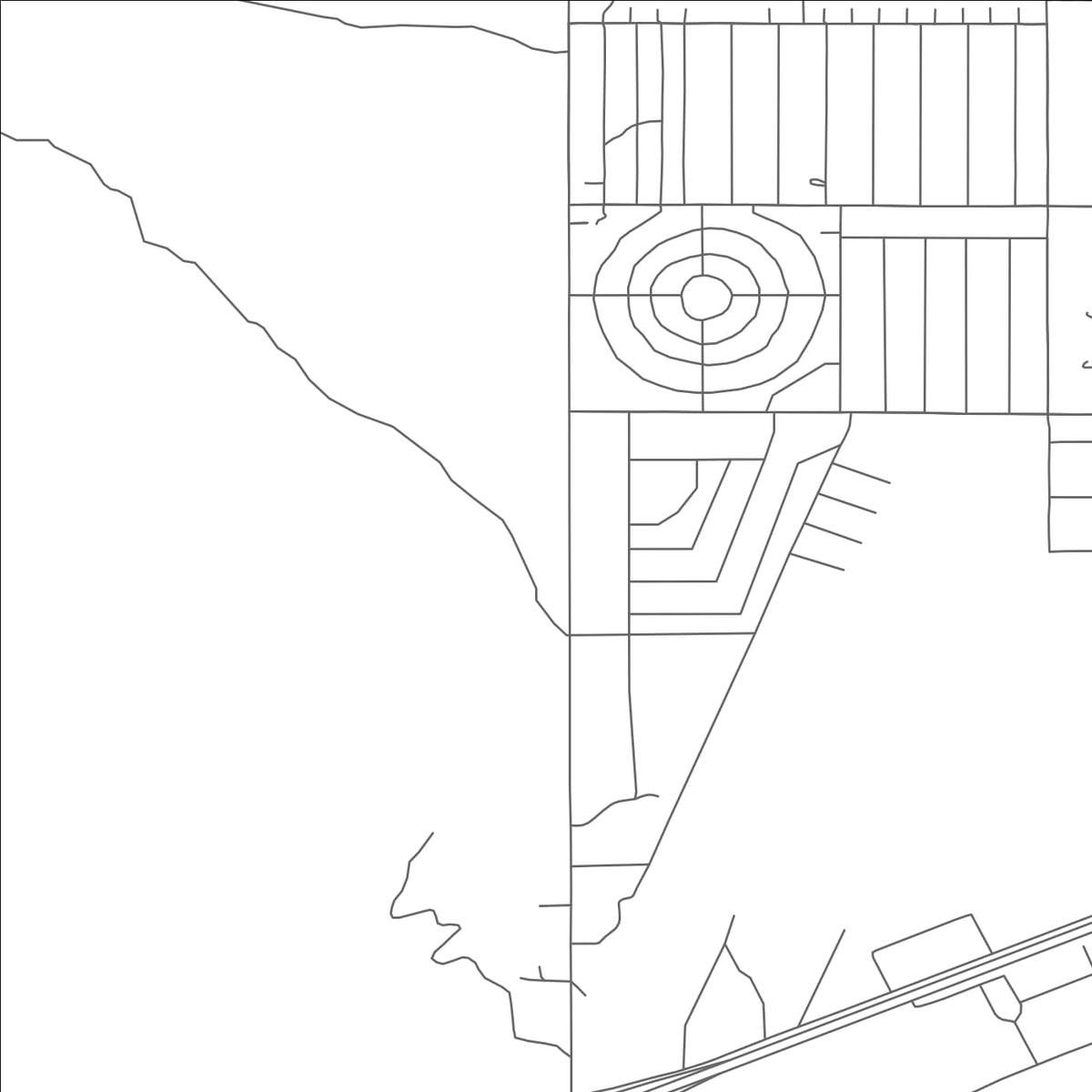 ROAD MAP OF DATELAND, ARIZONA BY MAPBAKES