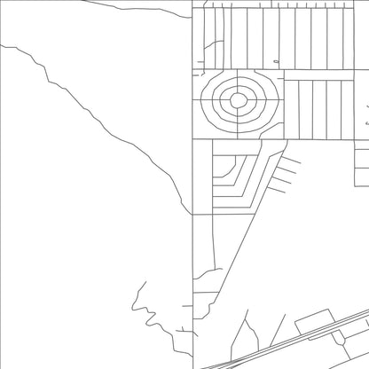 ROAD MAP OF DATELAND, ARIZONA BY MAPBAKES