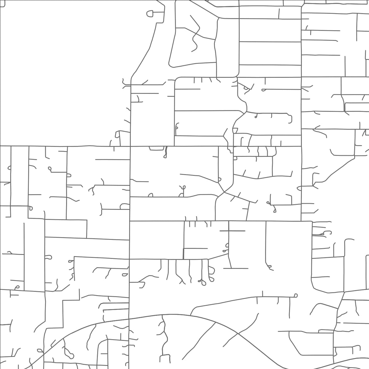 ROAD MAP OF DONEY PARK, ARIZONA BY MAPBAKES