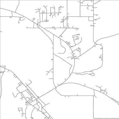 ROAD MAP OF DUNCAN, ARIZONA BY MAPBAKES