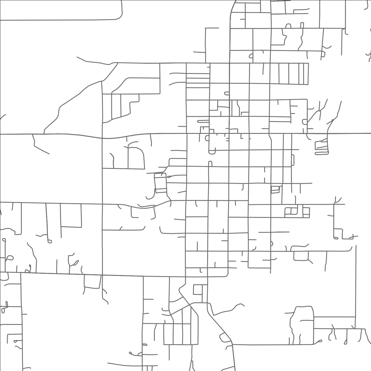 ROAD MAP OF EAGAR, ARIZONA BY MAPBAKES