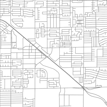 ROAD MAP OF GLENDALE, ARIZONA BY MAPBAKES