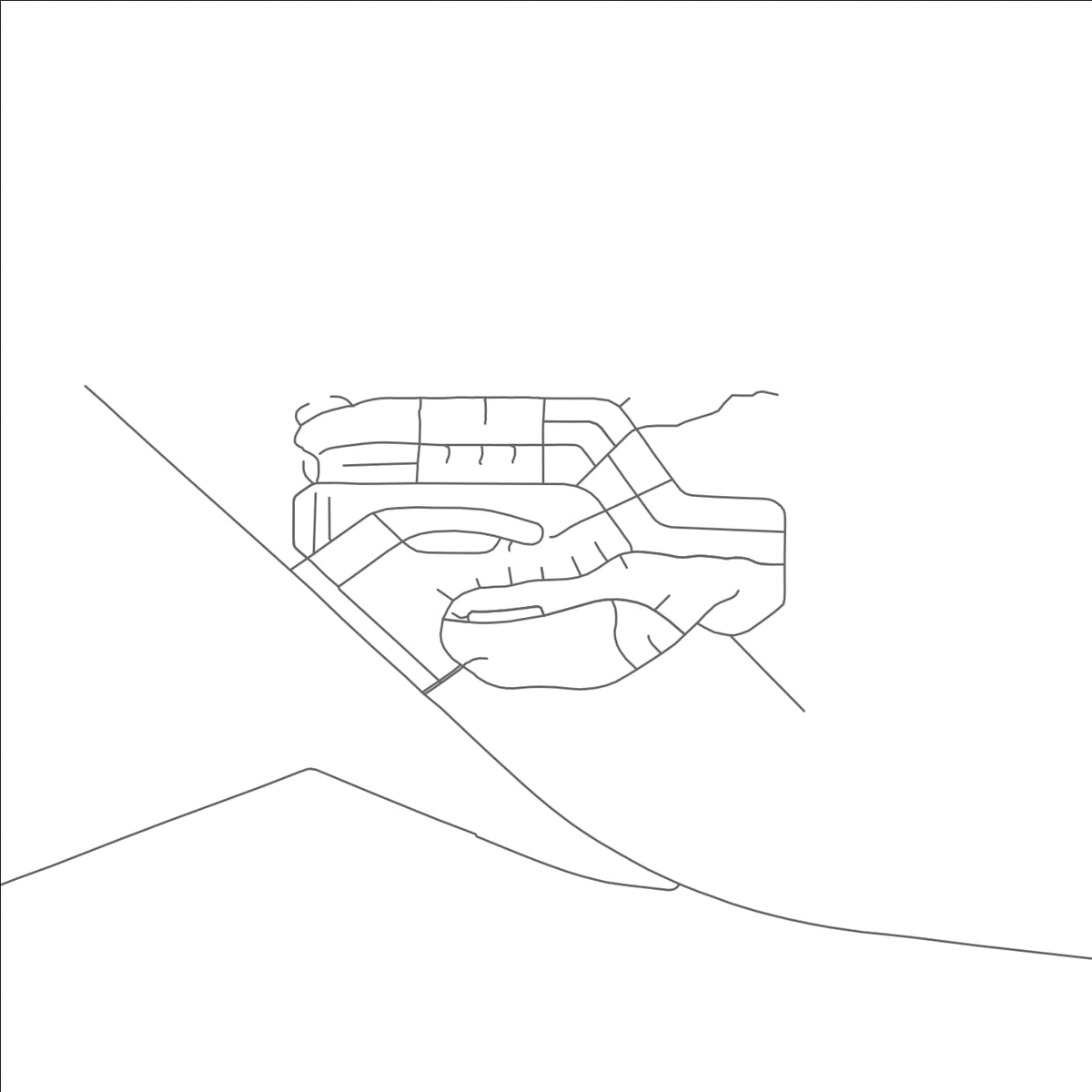 ROAD MAP OF GREENEHAVEN, ARIZONA BY MAPBAKES