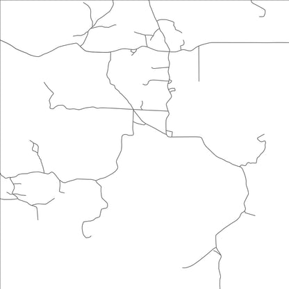 ROAD MAP OF HACKBERRY, ARIZONA BY MAPBAKES