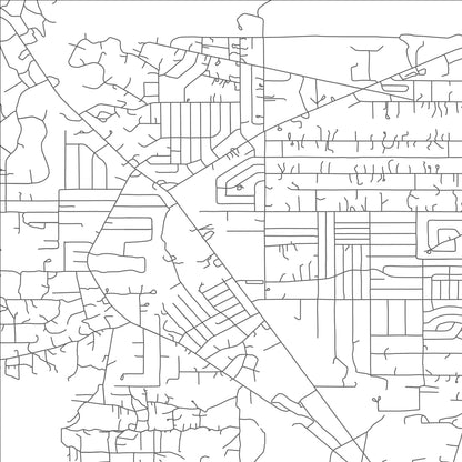 ROAD MAP OF HEBER-OVERGAARD, ARIZONA BY MAPBAKES