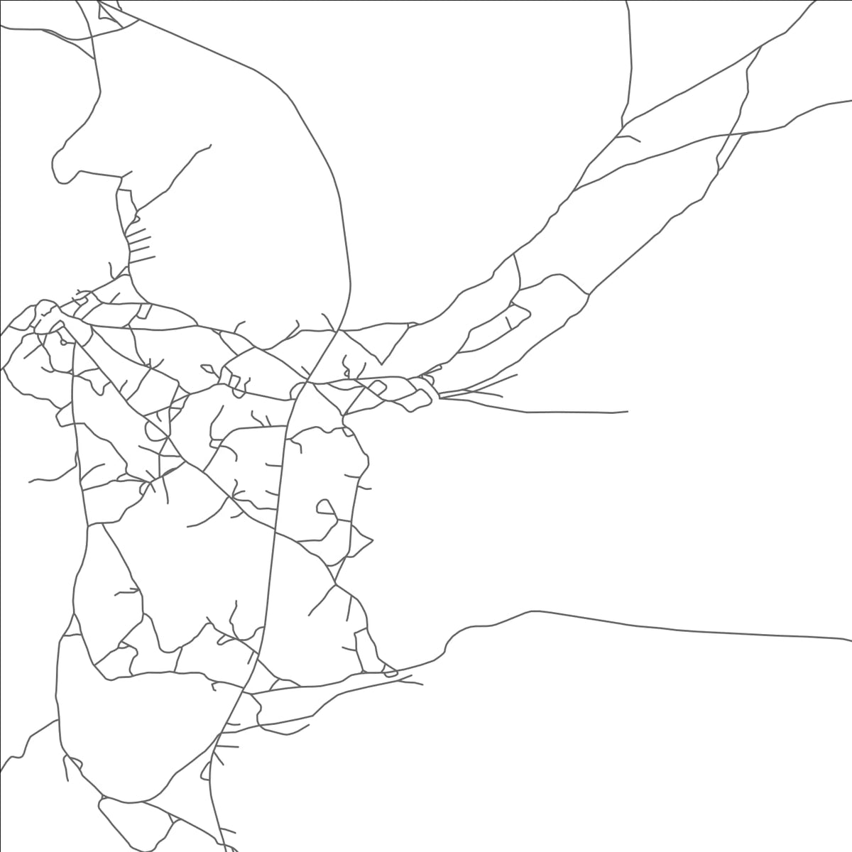 ROAD MAP OF HOTEVILLA-BACAVI, ARIZONA BY MAPBAKES