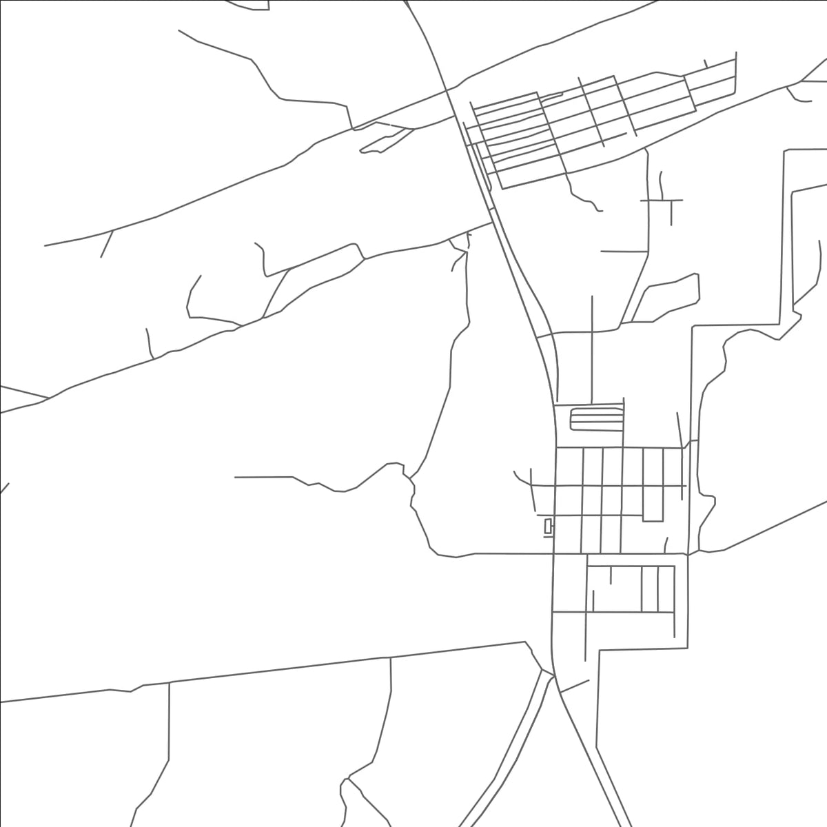 ROAD MAP OF HUACHUCA CITY, ARIZONA BY MAPBAKES