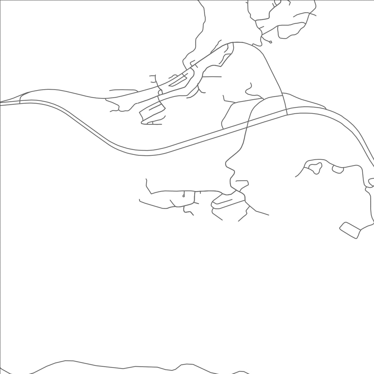 ROAD MAP OF HUNTER CREEK, ARIZONA BY MAPBAKES