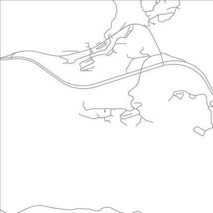 ROAD MAP OF HUNTER CREEK, ARIZONA BY MAPBAKES