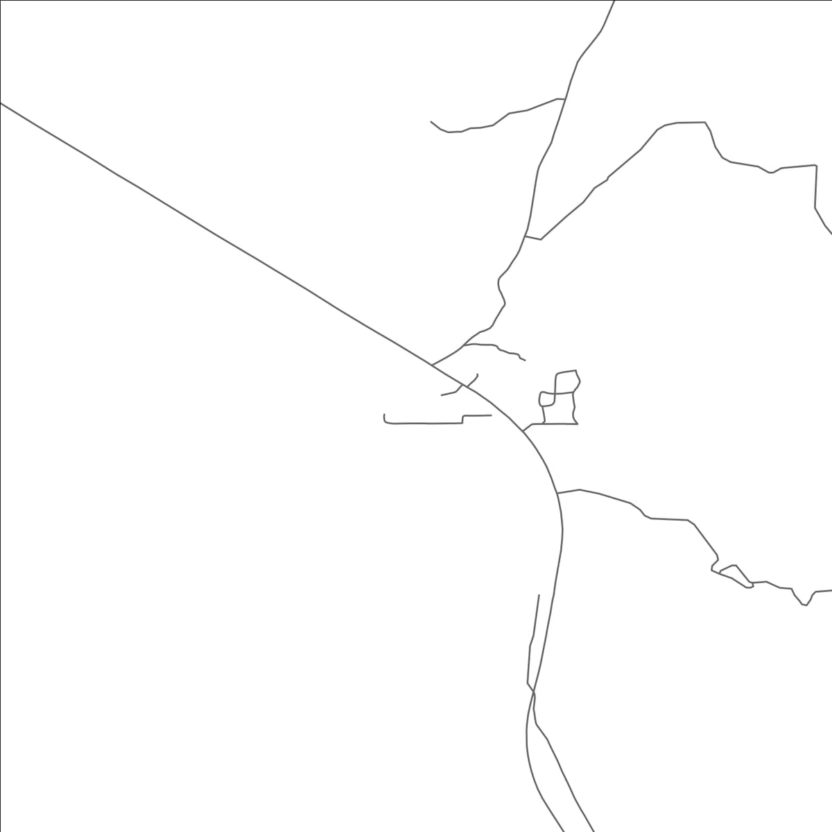 ROAD MAP OF JAKES CORNER, ARIZONA BY MAPBAKES