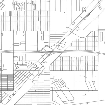 ROAD MAP OF KINGMAN, ARIZONA BY MAPBAKES