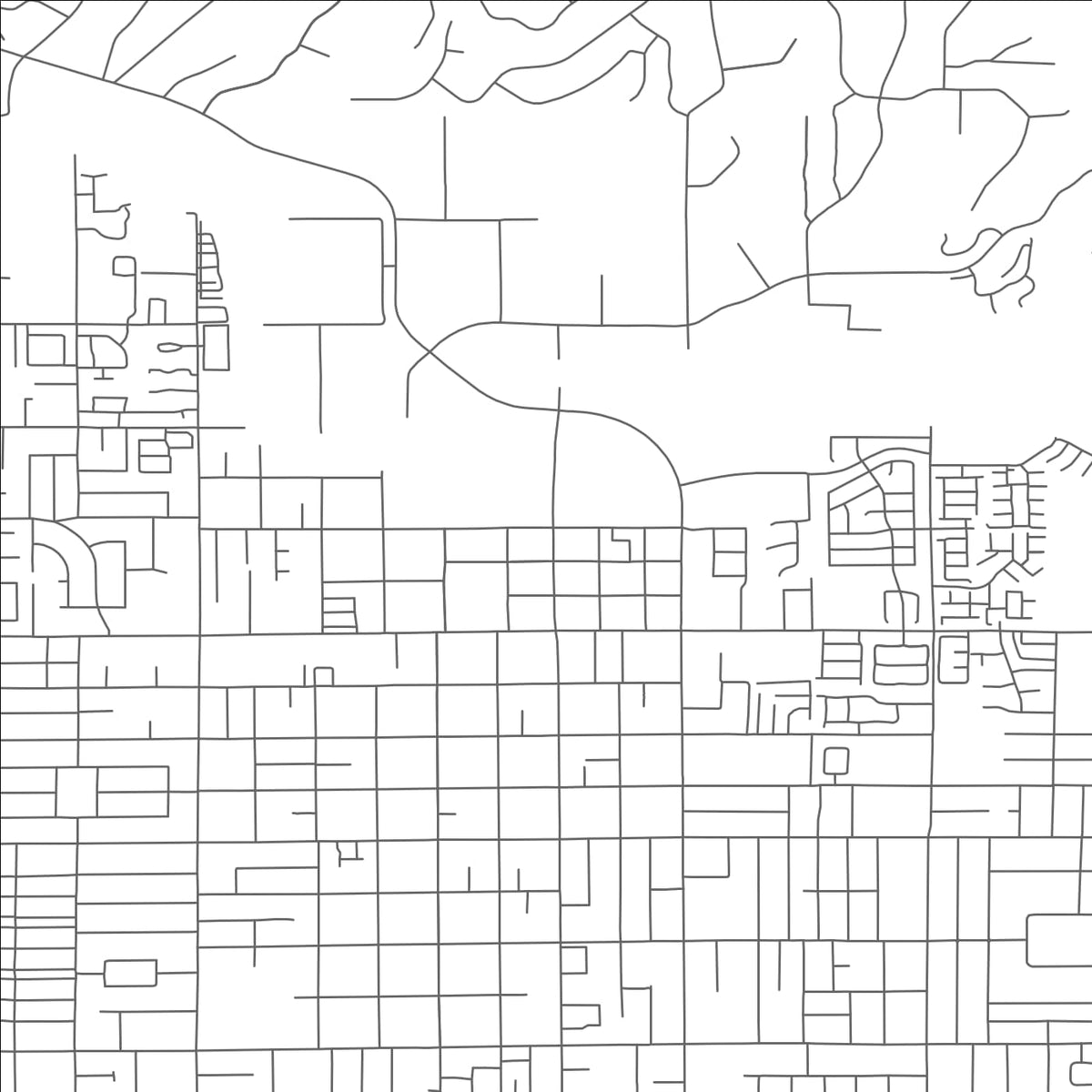 ROAD MAP OF KLEINDALE, ARIZONA BY MAPBAKES