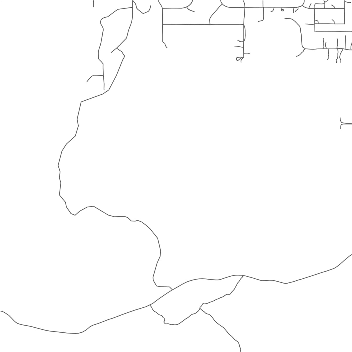 ROAD MAP OF LINDEN, ARIZONA BY MAPBAKES